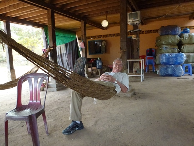 Hammock and a beer after our exertions
